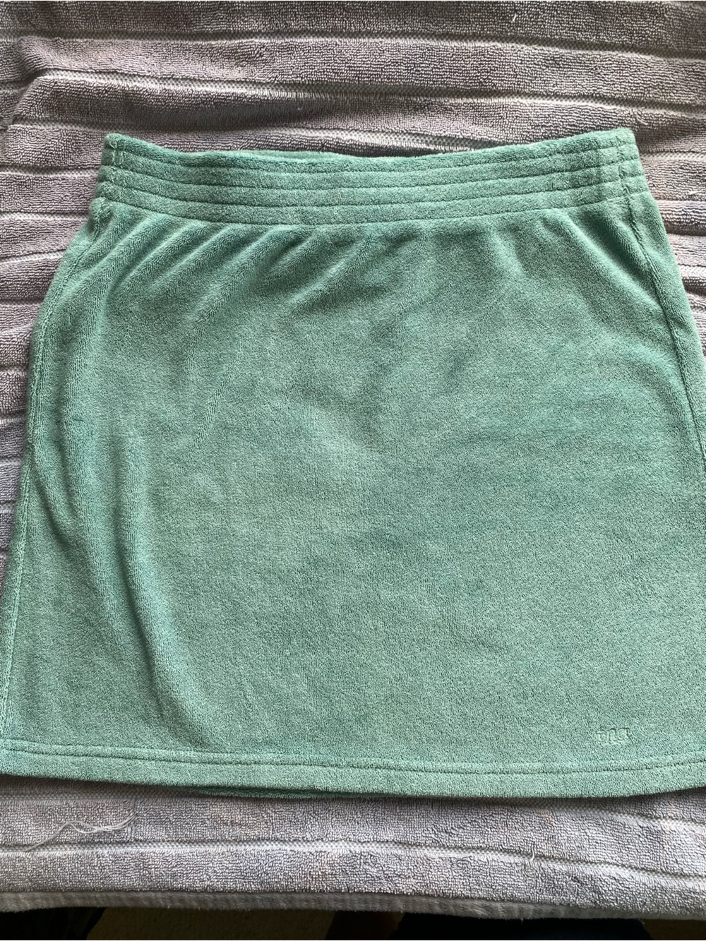 Aritzia Tna Sage Green Terry Cloth Mini Skirt Size s